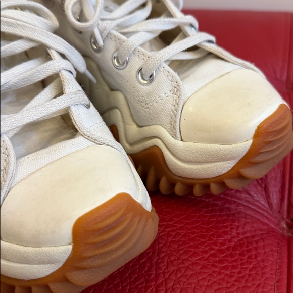 Converse White Run Star Motion High Top Platform Sneakers, Sz M 3 W 4.5 - Picture 12 of 12